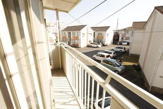 泉タウン３５のバルコニー