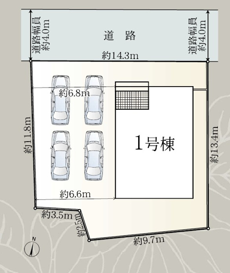 【間取り】 | 富士宮市ひばりが丘 新築一戸建て | 区画図です