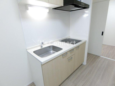 【キッチン】 | 新築・仙台前ルート | ２口ＩＨヒーターのシステムキッチン。