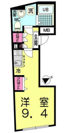 Ｃｒｏｓｓ　Ｇｒａｙ町屋の間取り