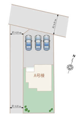 【区画図】 | 富士市宮島 新築一戸建て | 区画図です