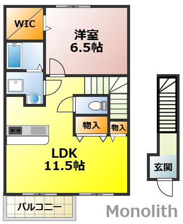 パルフェ和泉の間取り