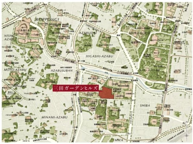 【地図】 | ★仲介手数料無料★三田ガーデンヒルズPARK MANSION（38年ぶりのガーデンヒルズを冠した物件）
