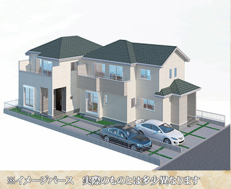 葵区竜南2期　新築分譲　A号棟の外観パース|外観パース