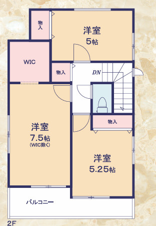 葵区竜南2期　新築分譲　A号棟の間取り|2階間取り