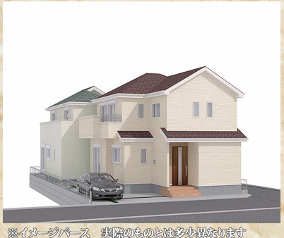 葵区田町2丁目142番（全2棟）B号棟　新築分譲　の外観パース|外観パース