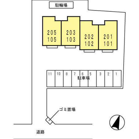 Est Villageの区画図