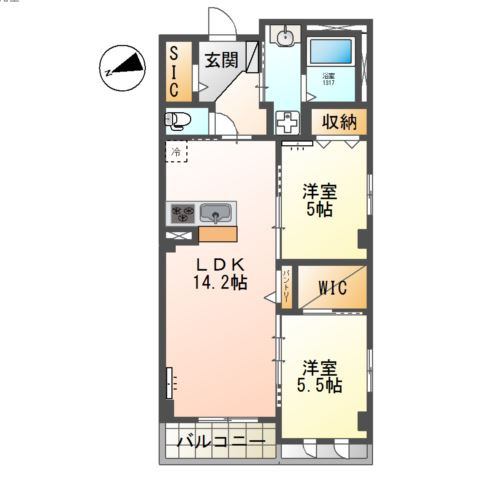 【間取り】 | (仮称)千葉市中央区２丁目新築店舗マンション