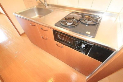 【キッチン】 | ルミナスコート・二ツ橋 | 嬉しい2口コンロ付き☆