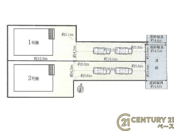 クレイドルガーデン龍田 ２号棟 ／新築一戸建の区画図|■こちらの物件は２号棟です！■