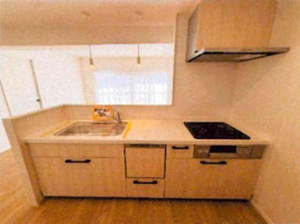 ユニオンハイツ岡崎のキッチン|お料理のスペースも十分に確保！