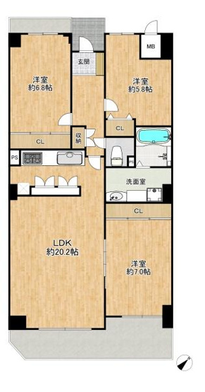 【間取り】 | ネクステージ西神中央Ｄ棟