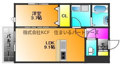 アシスト久留米西町の間取り
