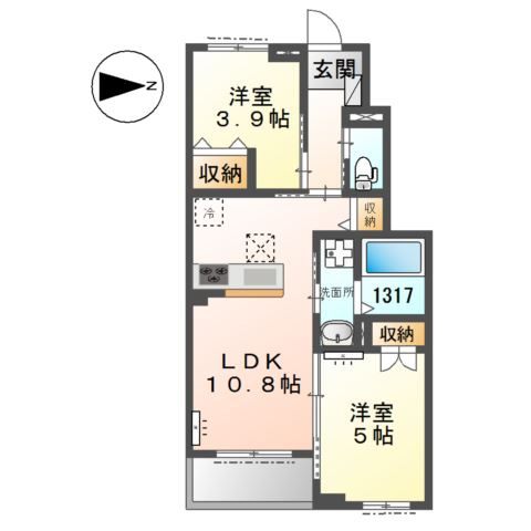サクラーレ長坂の間取り