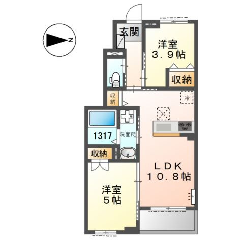 サクラーレ長坂の間取り