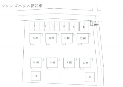 【区画図】 | フレンズハウス菅谷東Ｂ