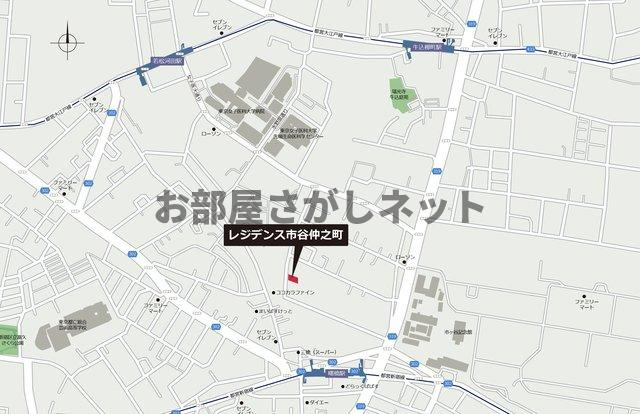 レジデンス市谷仲之町【おとり物件なし】#学生・社会人にオススメ！初期費用分割払いOK！の地図
