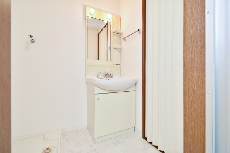 プリティーパーク小森野の洗面所|ゆったりとスペースのある洗面所