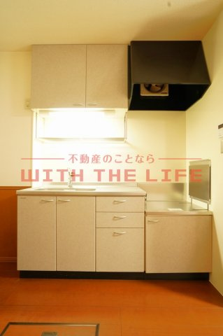 ラ・マーシャ【キャッシュバック対象物件】のキッチン|コンパクトなキッチンで掃除もラクラク