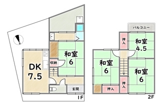 【間取り】 | 右京区嵯峨野千代ノ道町