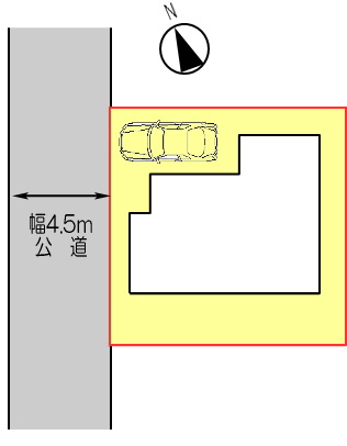 鴻巣市稲荷町　中古一戸建て（リフォーム）の区画図