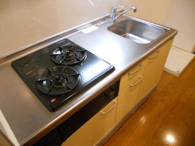ロフティ大和のキッチン|2口ガスシステムキッチン