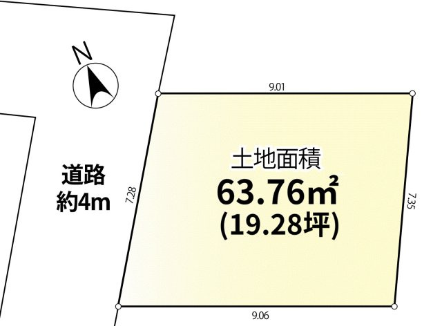 練馬区北町5丁目　建築条件付き売地　限定1区画の土地図