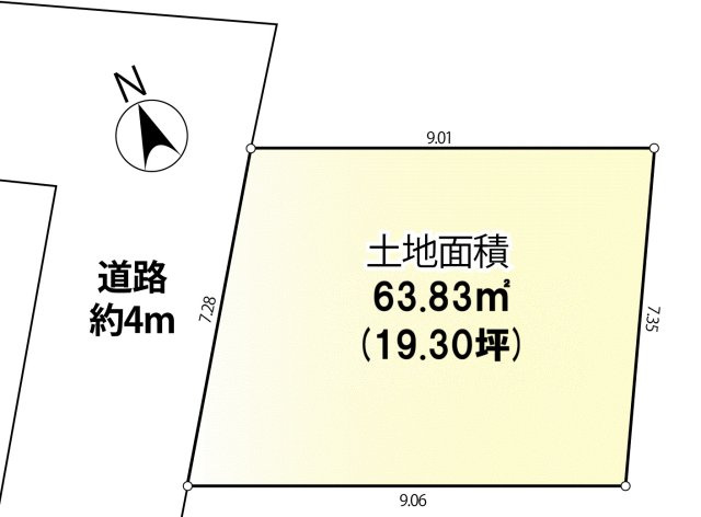 練馬区北町5丁目　新築戸建限定1棟の区画図
