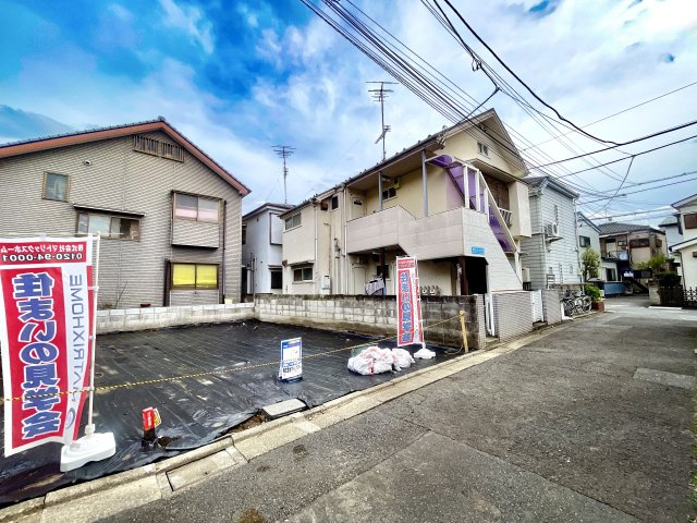 練馬区北町5丁目　建築条件付き売地　限定1区画の前面道路含む現地写真