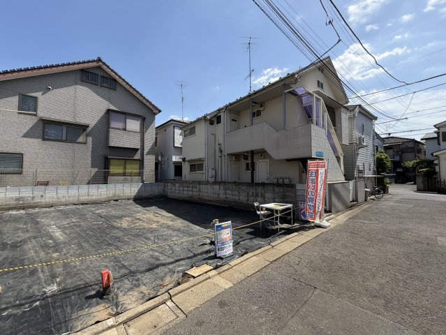 練馬区北町5丁目　建築条件付き売地　限定1区画の前面道路含む現地写真