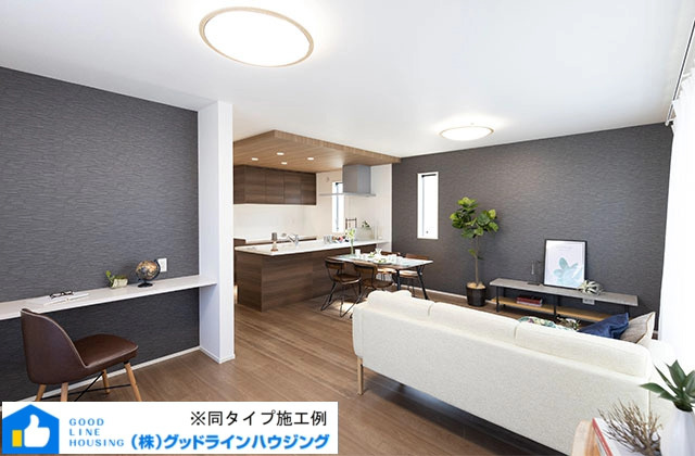 三木市末広1丁目　全3棟-1号棟の居間・リビング