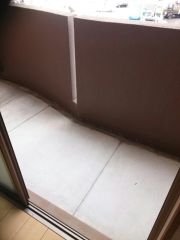 熊本市東区保田窪本町の賃貸マンションのバルコニー|外からの目が気にならないバルコニーで洗濯物が干せます