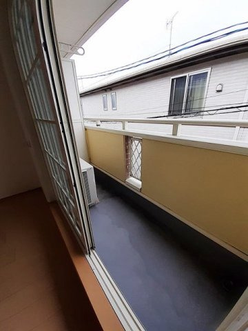 Ｖｉｌｌａ　桜　Ⅱのバルコニー|お洗濯にも便利なバルコニー付き