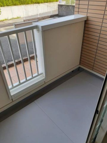 熊本市北区龍田１丁目のアパートのバルコニー|落ち着いた時間を過ごせるバルコニーです
