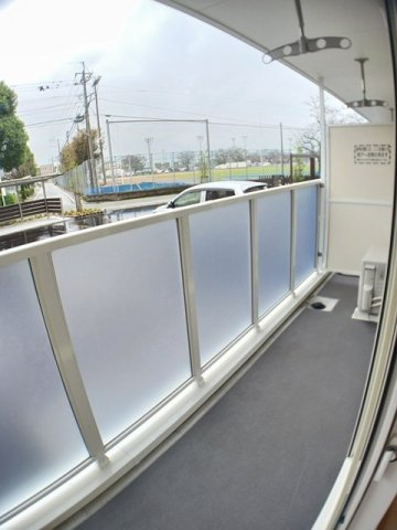 シャインエクセレントのバルコニー|広々としたバルコニーです