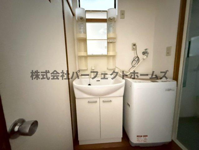 田口3丁目戸建　賃貸の独立洗面台|独立洗面台、朝の身支度には欠かせません