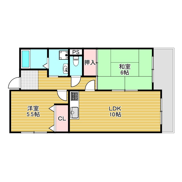 ロイヤルエスタ服部の間取り