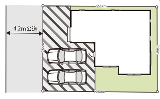 伊奈町小室　10期　新築一戸建て　グラファーレ　01の区画図|【全1棟・1号棟】