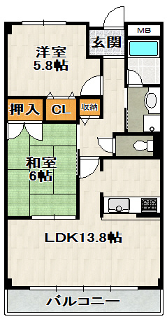 アリビオの間取り
