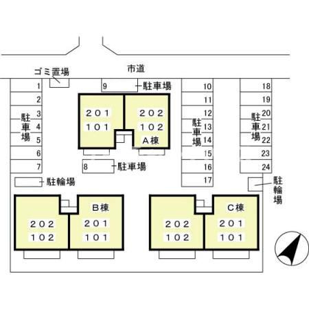 サイプレス　ＡＢＣの区画図