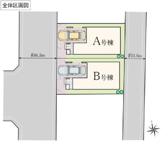 千葉市稲毛区稲毛東６丁目１３８２番の区画図