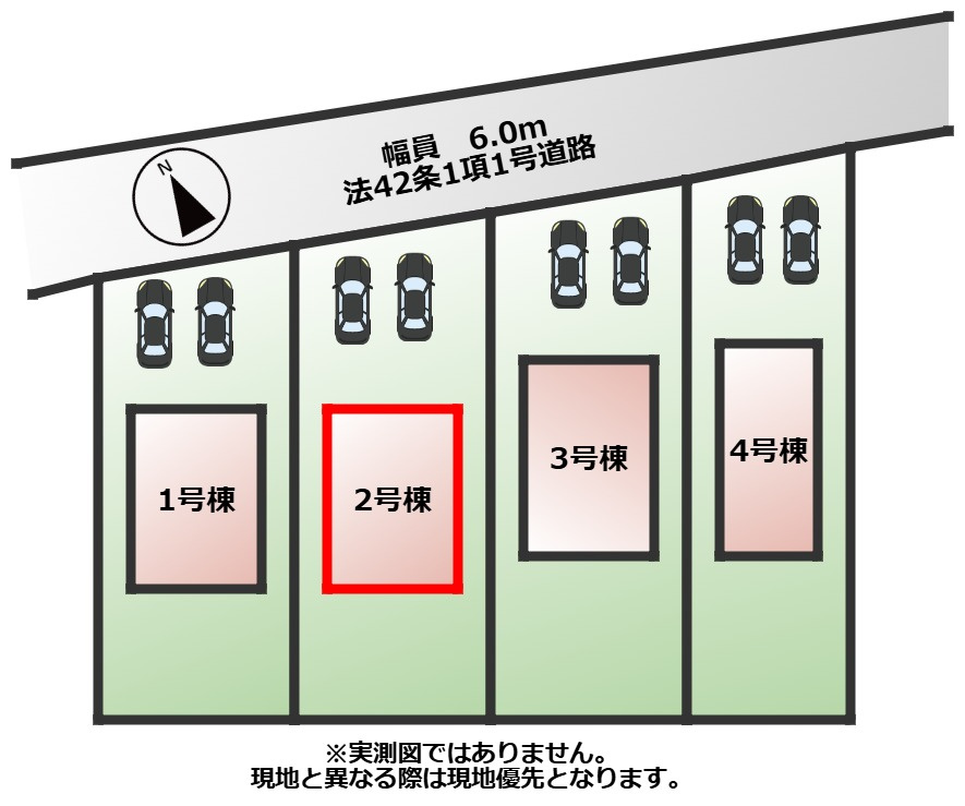 LiveleGarden.S第5下野小金井の区画図|【全4棟】各号棟の詳細については、お気軽にお問い合わせください♪