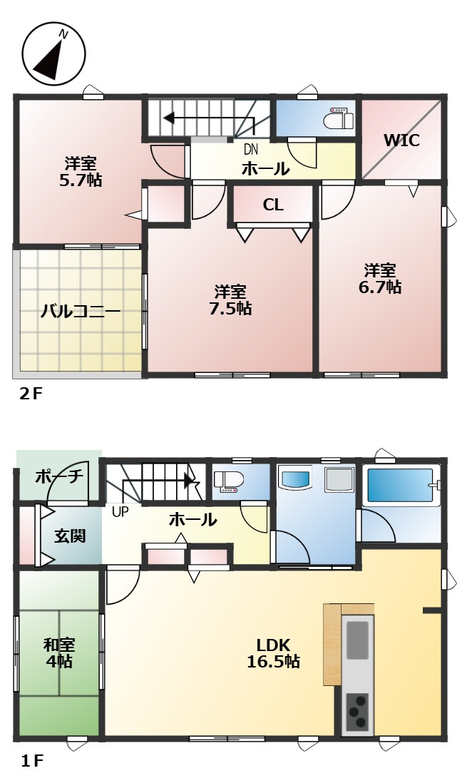 クレイドルガーデン八戸市売市第4　1号の区画図