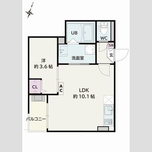 Jack kamishigeharaⅡ　　刈谷市近郊の賃貸はクラスホーム刈谷店の間取り