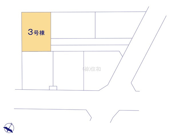 【新築分譲住宅】ふじみ野市川崎２丁目の区画図