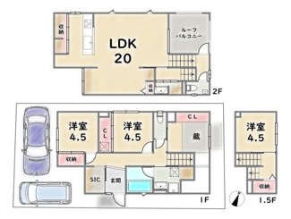 【間取り】 | 右京区嵯峨天龍寺瀬戸川町