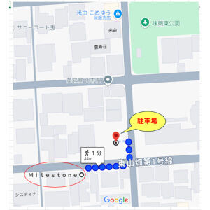 Milestone(マイルストーン)の地図