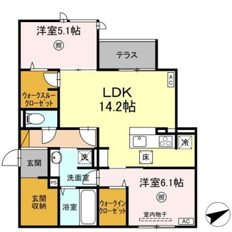 【間取り】 | D's LIEN (ディ-ズリアン)C