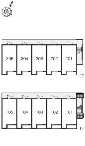 レオネクストパルミオーレ南の区画図