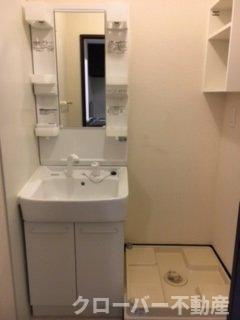 レオネクストパルミオーレ南の独立洗面台|備品や設備仕様は号室等により異なります現地をご確認下さい。